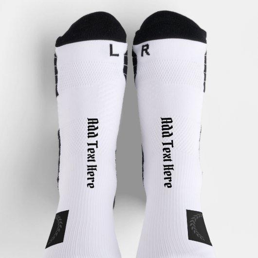 Fügen Sie Text hier gedruckte Crew mit Kronenblätt Socken (Oben)