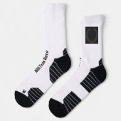 Fügen Sie Text hier gedruckte Crew mit Kronenblätt Socken (Links)