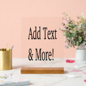 Fügen Sie Text & Mehr hinzu! Individualisieren Sie Acrylschild (Hochzeit)