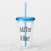 Fügen Sie Text & Mehr hinzu! Individualisieren Sie Acryltrinkbecher (Vorderseite)