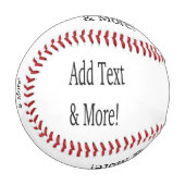Fügen Sie Text & Mehr hinzu! Individualisieren Sie Baseball (Vorderseite Links)