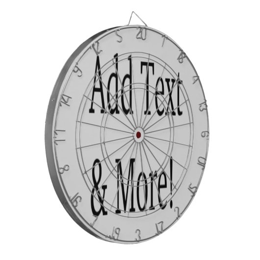 Fügen Sie Text & Mehr hinzu! Individualisieren Sie Dartscheibe (Vorderseite Links)