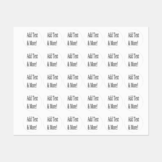 Fügen Sie Text & Mehr hinzu! Individualisieren Sie Etiketten (Blatt)