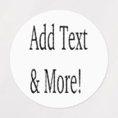 Fügen Sie Text & Mehr hinzu! Individualisieren Sie Etiketten (Design 2)