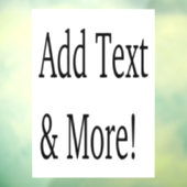 Fügen Sie Text & Mehr hinzu! Individualisieren Sie Fensteraufkleber (Blatt 3)