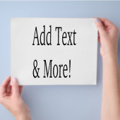 Fügen Sie Text & Mehr hinzu! Individualisieren Sie Flyer (Hand)