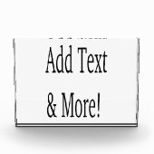 Fügen Sie Text & Mehr hinzu! Individualisieren Sie Fotoblock (Vorderseite)