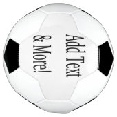 Fügen Sie Text & Mehr hinzu! Individualisieren Sie Fußball (Gedreht)