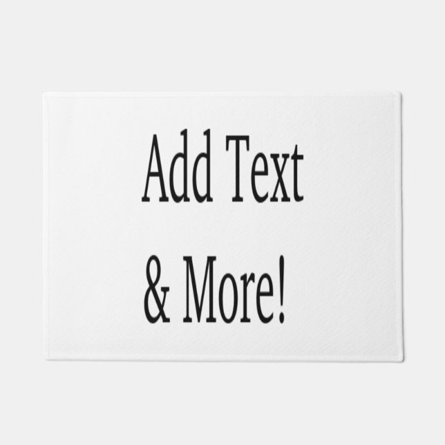 Fügen Sie Text & Mehr hinzu! Individualisieren Sie Fußmatte (Vorderseite)