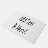 Fügen Sie Text & Mehr hinzu! Individualisieren Sie Fußmatte (Schrägansicht)