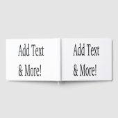 Fügen Sie Text & Mehr hinzu! Individualisieren Sie Gästebuch (Voll)