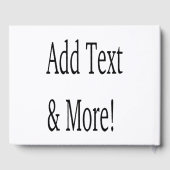 Fügen Sie Text & Mehr hinzu! Individualisieren Sie Gästebuch (Rückseite)