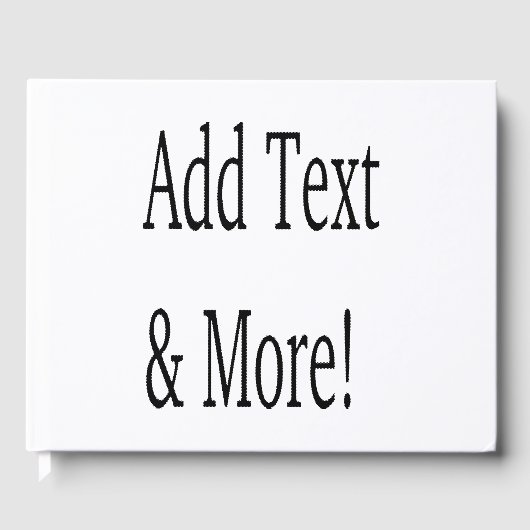 Fügen Sie Text & Mehr hinzu! Individualisieren Sie Gästebuch (Vorderseite)