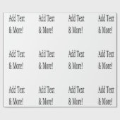 Fügen Sie Text & Mehr hinzu! Individualisieren Sie Geschenkpapier (Flach)