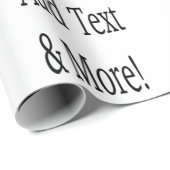 Fügen Sie Text & Mehr hinzu! Individualisieren Sie Geschenkpapier (Rolleneckpunkt)