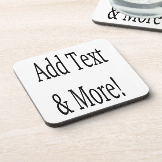 Fügen Sie Text & Mehr hinzu! Individualisieren Sie Getränkeuntersetzer (Linke Seite)