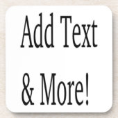 Fügen Sie Text & Mehr hinzu! Individualisieren Sie Getränkeuntersetzer (Vorderseite)