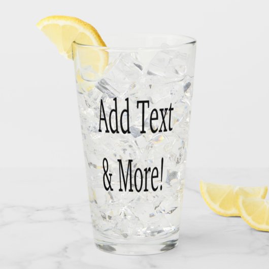 Fügen Sie Text & Mehr hinzu! Individualisieren Sie Glas (Vorderseite Ice)