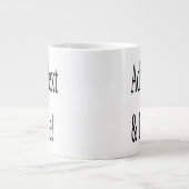 Fügen Sie Text & Mehr hinzu! Individualisieren Sie Jumbo-Tasse (Vorderseite)