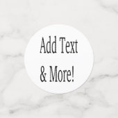 Fügen Sie Text & Mehr hinzu! Individualisieren Sie Konfetti (Klein Vorderseite)