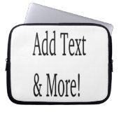 Fügen Sie Text & Mehr hinzu! Individualisieren Sie Laptopschutzhülle (Vorderseite)