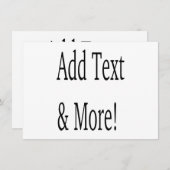 Fügen Sie Text & Mehr hinzu! Individualisieren Sie Menükarte (Vorne/Hinten)