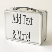Fügen Sie Text & Mehr hinzu! Individualisieren Sie Metall Brotdose (Rückseite)