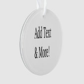 Fügen Sie Text & Mehr hinzu! Individualisieren Sie Ornament (Vorderseite)