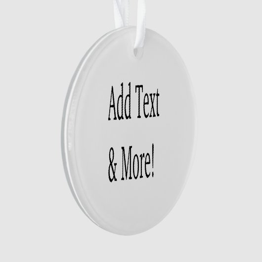Fügen Sie Text & Mehr hinzu! Individualisieren Sie Ornament (Vorderseite)
