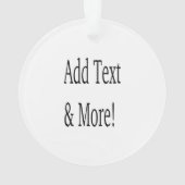 Fügen Sie Text & Mehr hinzu! Individualisieren Sie Ornament (Rückseite)