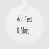 Fügen Sie Text & Mehr hinzu! Individualisieren Sie Ornament (Vorderseite)