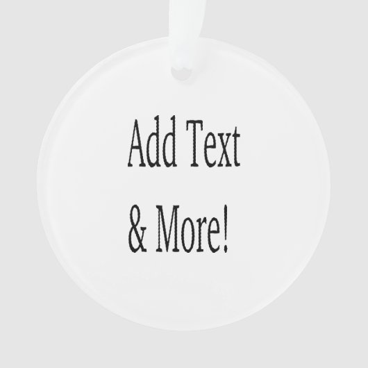 Fügen Sie Text & Mehr hinzu! Individualisieren Sie Ornament (Vorderseite)