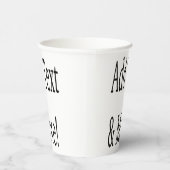 Fügen Sie Text & Mehr hinzu! Individualisieren Sie Pappbecher (Rechts)