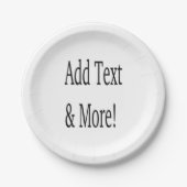 Fügen Sie Text & Mehr hinzu! Individualisieren Sie Pappteller (Vorderseite)