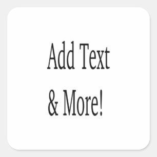 Fügen Sie Text & Mehr hinzu! Individualisieren Sie Quadratischer Aufkleber