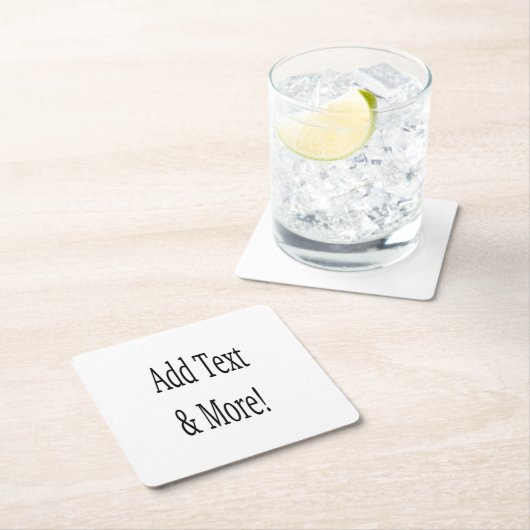 Fügen Sie Text & Mehr hinzu! Individualisieren Sie Rechteckiger Pappuntersetzer (Vor Ort)