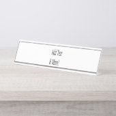 Fügen Sie Text & Mehr hinzu! Individualisieren Sie Schreibtischnamensplakette (Vorderseite )