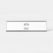 Fügen Sie Text & Mehr hinzu! Individualisieren Sie Schreibtischnamensplakette (Vorderseite )