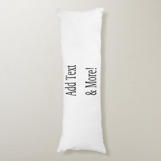 Fügen Sie Text & Mehr hinzu! Individualisieren Sie Seitenschläferkissen (Vorderseite Vertikal)