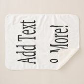 Fügen Sie Text & Mehr hinzu! Individualisieren Sie Sherpadecke (Vorderseite (Horizontal))