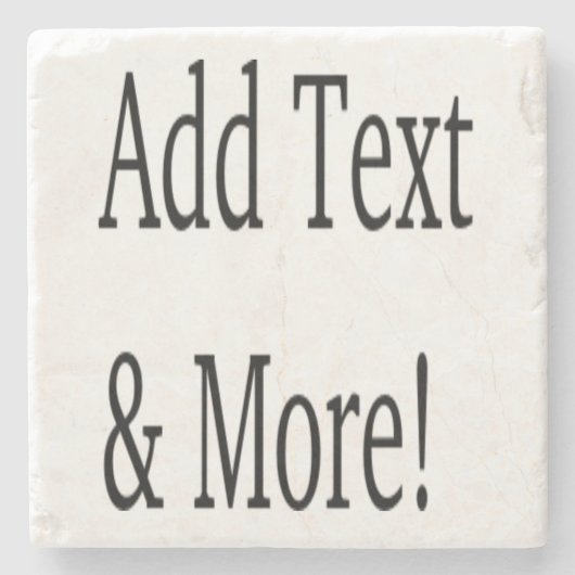 Fügen Sie Text & Mehr hinzu! Individualisieren Sie Steinuntersetzer (Vorderseite)