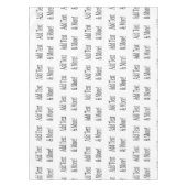 Fügen Sie Text & Mehr hinzu! Individualisieren Sie Tischdecke (Vorderseite)