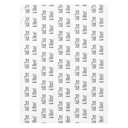 Fügen Sie Text & Mehr hinzu! Individualisieren Sie Tischdecke (Vorderseite)
