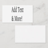 Fügen Sie Text & Mehr hinzu! Individualisieren Sie Visitenkarte (Vorne/Hinten)