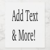 Fügen Sie Text & Mehr hinzu! Individualisieren Sie Weinetikett (Einzelnes Label)