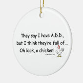 FÜGEN Sie voll von den Hühnern hinzu Keramik Ornament (Links)