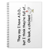 FÜGEN Sie voll von den Hühnern hinzu Notizblock (Vorderseite)