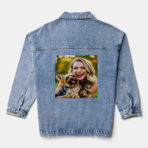 Fügen Sie Yorkshire Terrier Foto Personalisieren Jeansjacke