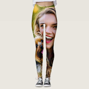 Fügen Sie Yorkshire Terrier Foto Personalisieren Leggings