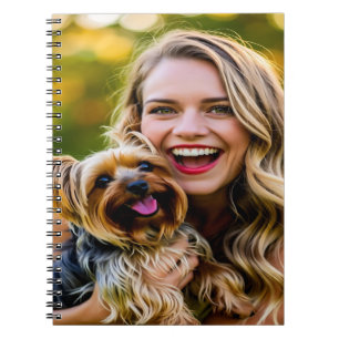 Fügen Sie Yorkshire Terrier-Foto Personalisieren Notizblock